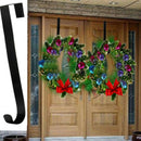 1Pcs Christmas Decoration over Door Wreath Hanger (White)