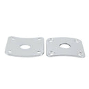 2 Pcs 35MMx35MM Metal Square Guitar Jack Plates JackPlate Cover for LP Elec