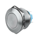 5A/250VAC Stainless Steel Resetable Metal Push Tton Switch Flat Head 1NO