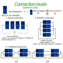 100Pcs 52x52Mm 0.5V 0.43W Solar Panel Diy Solar Cell Battery Charger