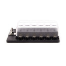 12 Way Fuse Block Blade Fuse Box Holder w/ LED Indicator 12pcs 5-30A Fuses