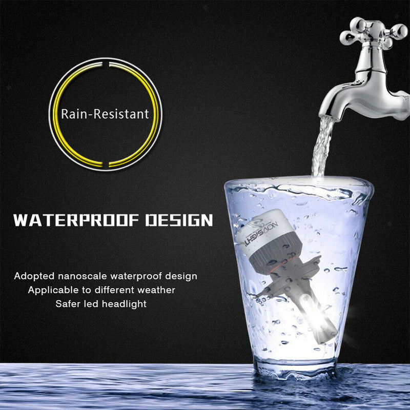 2Pcs H4 Led Headlight Bulbs 72W 10000LM Headlamp Conversion Kit Replacement