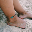 Women Boho Turquoise Turtle Chain Anklet Bracelet Foot Chain Beach Jewelry  MO