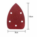 40pcs 14 cm mouse sander pad sandpaper mix 60 80 120 240
