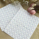 100 Pcs 0.3" Self-Adhesive Rubber Feet Round Door Bumpers Buffer Pad Protector