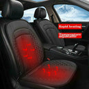 Black Universal Car Heated Seat Cushion Hot Cover Auto Heater Warmer Pad Comfort