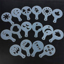 16Pcs Latte Art Stencils Templates Cappuccino Coffee Foam DIY Decor Tool Ca  TE