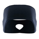 Outdoor Fleece Ponytail Headband Yoga Running Fitness Sweatband (Navy Blue) A