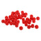 Pack of 50 Round Wood Dice Set Red Color Blank Wooden Dice Self DIY Pattern