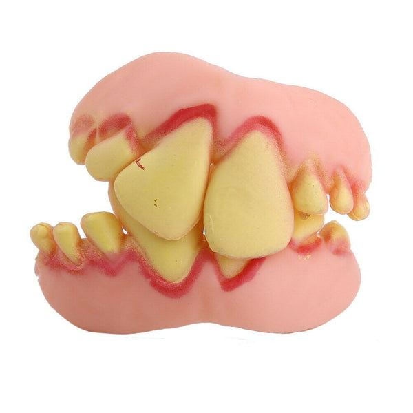 Denture teeth prom Halloween dress witch dress funny buck-toothed dentures #gib