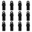 12 Pieces/ Set Heavy Duty Tarp Clips Tent Awning Clamp Car Boat Cover Tie D R7V9