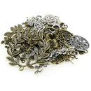 1Set Mixed Leaves Flowers Charm Pendant DIY Jewelry Making Craft Findings Z