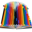Rainbow Organ Bag 24-Layer Organ Package A4 Classification Test Papers Tool A