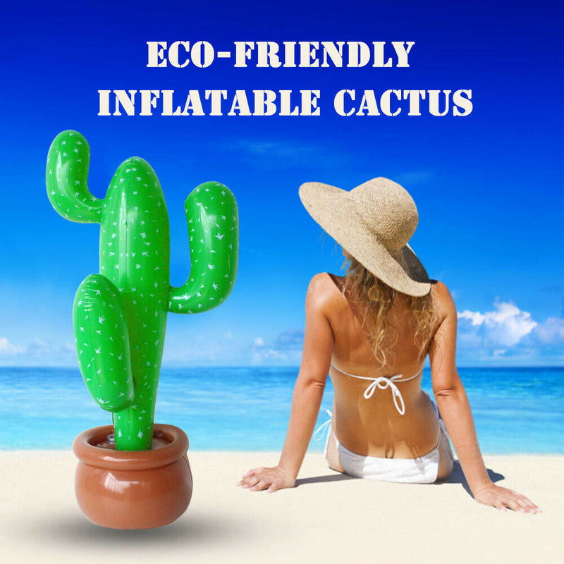 Inflatable Swimming Pool Beach Blow Up Plants Children Toys (A Cactus)