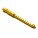 10PCS 6mm Tungsten Carbide Drill Bit Glass Mirror Ceramic Cross Spear Head