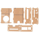 for Raspberry Pi 4B Acrylic Case, Heat Sink, Cooling Fan Adapter Pi 4 B Acc