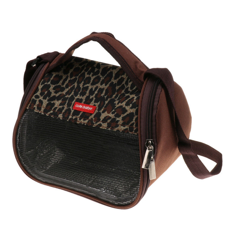 Pet Small Animal Carrier Travel Tote Bag Hamster Rat Coffee A