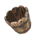2xRustic Whiskey Barrel Planter Pot Wooden Garden Patio Outdoor Flower Plant S+M