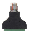 2x 2.0 4'' Compact 8P8C RJ45 Ethernet To Female  Block Splitter Adapter