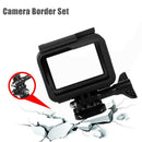 Housing Case Tempered Glass Film Adapter Safety Buckle for Gopro Hero 5 6 7