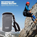 Climbing Chalk Bag Non-slip Adjustable Magnesium Powder Storage Pouch Grey