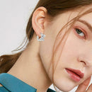 Butterfly Earrings Women's Fashion Diamond Earrings Gifts Jewelry Weeding E2F0