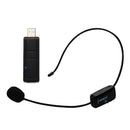 20Hz-30KHz  Mic Wireless 3.5mm Condenser Mic Headworn Microphone, Black