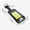 120 COB Solar Wall Light Waterproof Motion Sensor Remote Control Lamp