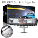 18W 12V 16LED Car Work Light Bar Spot Beam Driving Fog Lamp For SUV Off-RoadFT