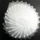 A4 Clear Plastic Punched Pockets Folders Filing Wallets Sleeves Wallets UKT H2A6