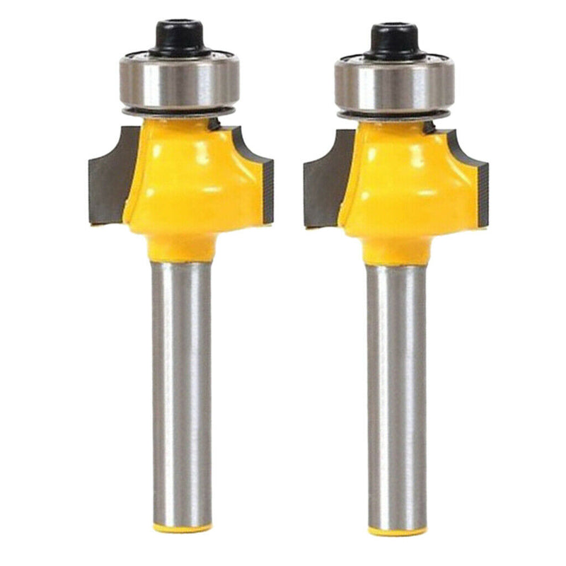 2x 1/4 Shank Woodworking Router Bit Radius Round Over 1/8Inch Radius Cutter