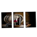 3Pcs Canvas Home Decor Wall Red Wine Art Painting Picture Abstract 35x50cm