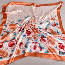 Hot Small Square Scarf Satin Scarf Rayon Scarf Elegant Women'S Handkerchief A2R3