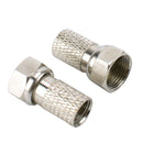 For extending WF65 twin satellite cables, Kit contains 4 F-type connectors
