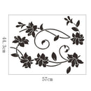 Flower DIY Removable Art Vinyl Wall Stickers Home Decor For Home DecorationB Hn