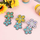 3pcs Full Drill Diamond Painting Hair Clip Flowers DIY Rhinestone Hairpins