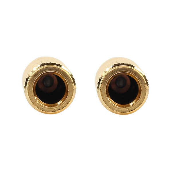 2x 6.35mm 1/4 inch Male plug to 3.5mm 1/8 inch Female Jack Stereo Headphone J6V9