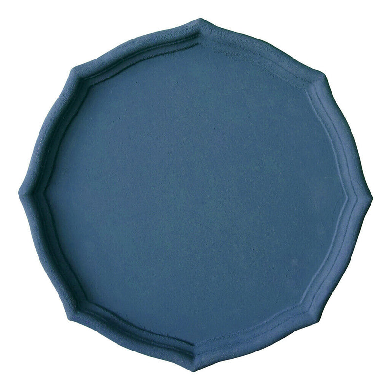 Colorful Wood Dried Fruit Plate Snacks Dessert Serving Tray Blue