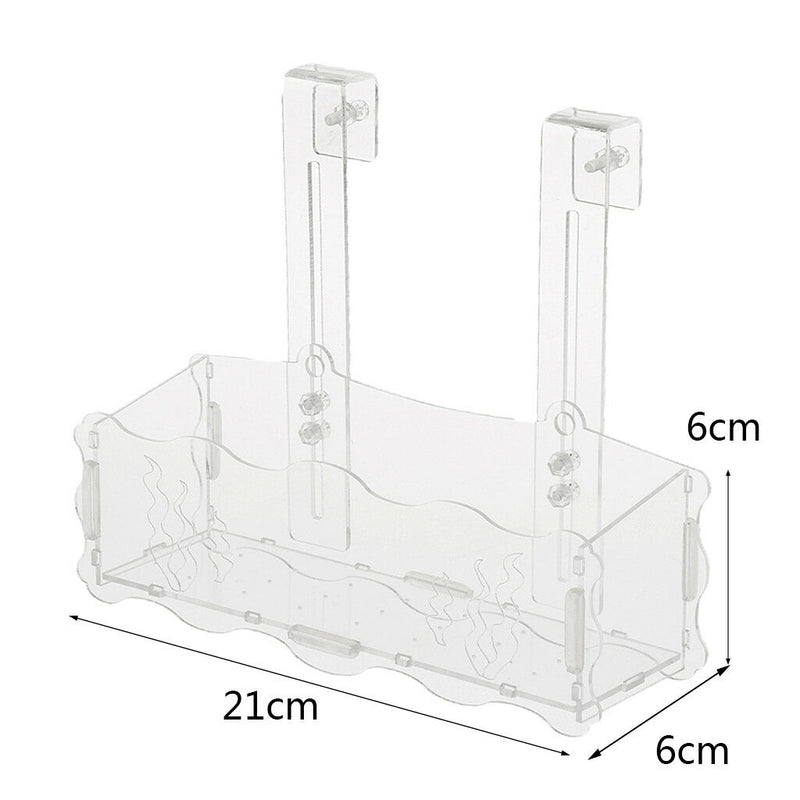 Red Shrimp Aquarium Fish Tank Aquatic Crystal Acrylic Pot Plant Cup Holder