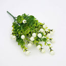 2 Bunches of 6-Branch Artificial Eucalyptus Plant Flowers Home Decor White L9J8