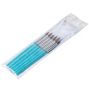 6x 100% Pure Kolinsky Acrylic Crimped Nail Brush 13mm/15mm/16mm/17mm/20mm/23mm/