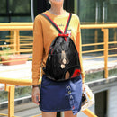 Retro Casual Fashion Tide Multi-Function Shoulder Three-Piece College Wind