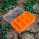 Portable Dual Layer 10 Slots PVC Plastic Fishing Tackle Accessory Tool Box