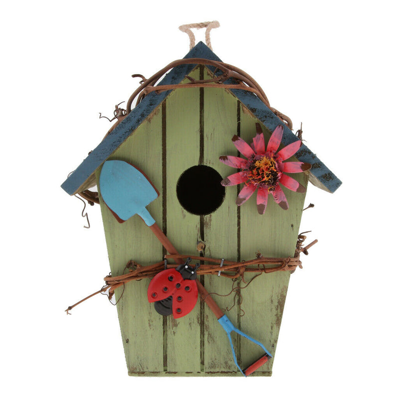 2 x Decorative Hanging Bird House, Insect Hotel for Garden Balcony, Yard - Rural