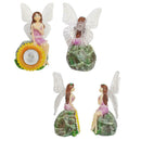 RGB+White LED Outdoor Flower Fairy Solar Lawn Lamp Courtyard Garden Decor Lights
