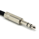 8" Long 1/4" Jack Male To 2X 6.5mm 1/4" TRS Female Audio Y
