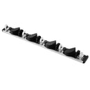 4 Position with 5 Hooks Mop Broom Storage Holder Hanger Umbrella Rack