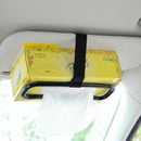 Seat Back Auto Tissue Box Holder Fashion Napkin Bracket Sun Visor Car Paper Clip