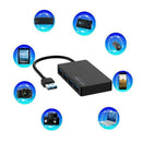 High Speed 4 Port USB Hub 3.0 Multi Splitter Expansion Desktop Black HUB