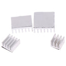 4pcs Aluminum Heatsink Radiator Cooler Kit for Raspberry Pi 4B with StickerE -Q